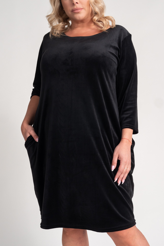 Black Velour Dress DEMY