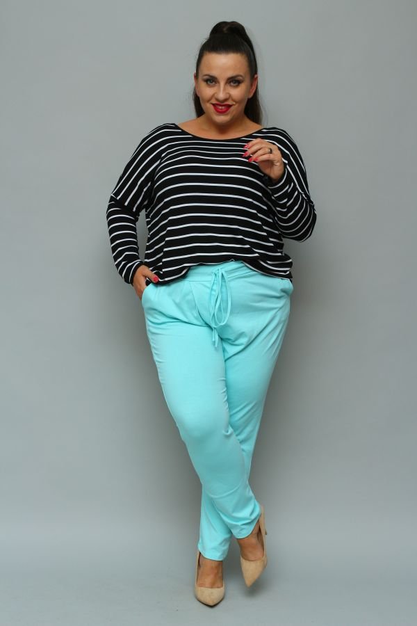 Blue LOTARIO Plus Size Pants