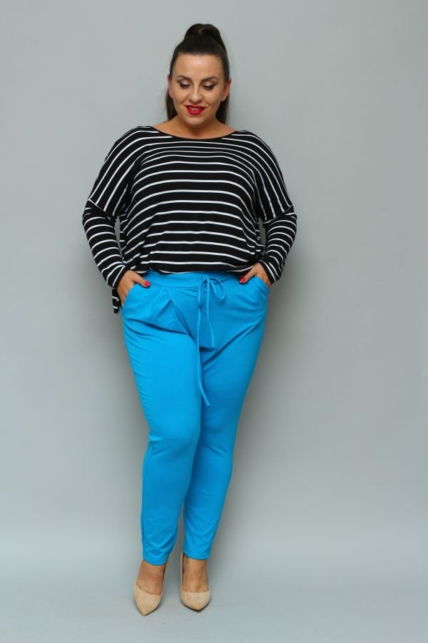 Blue LOTARIO Plus Size Pants