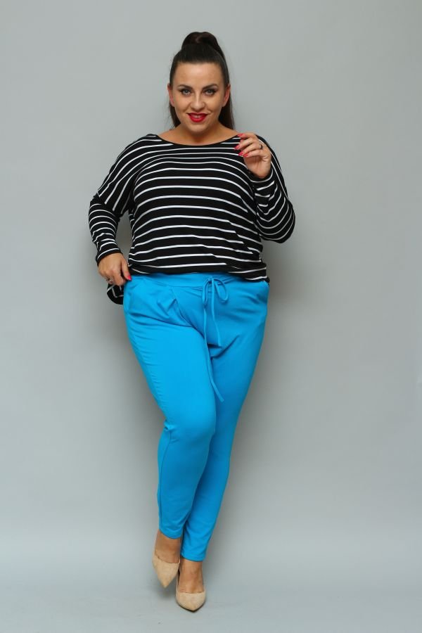 Blue LOTARIO Plus Size Pants