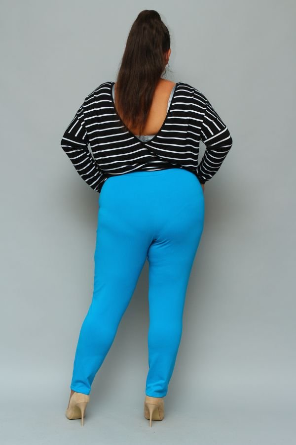 Blue LOTARIO Plus Size Pants