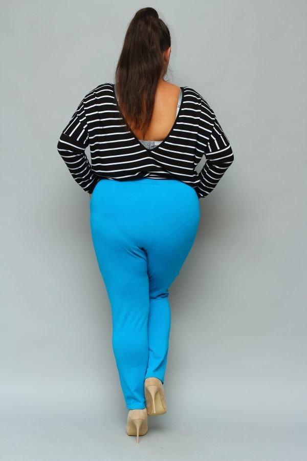 Blue LOTARIO Plus Size Pants