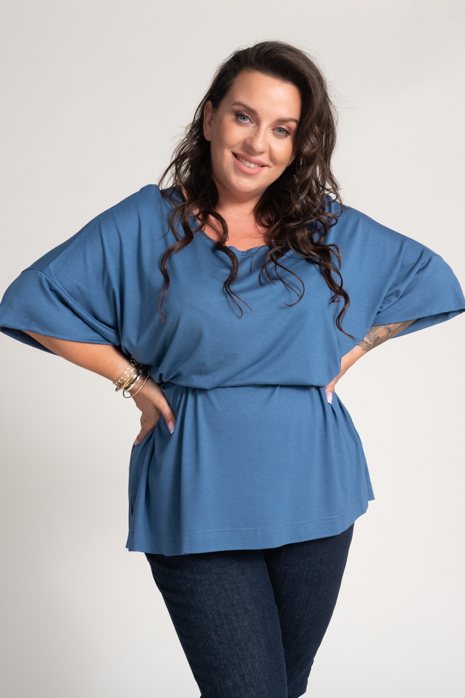 Blue VERTI Blouse