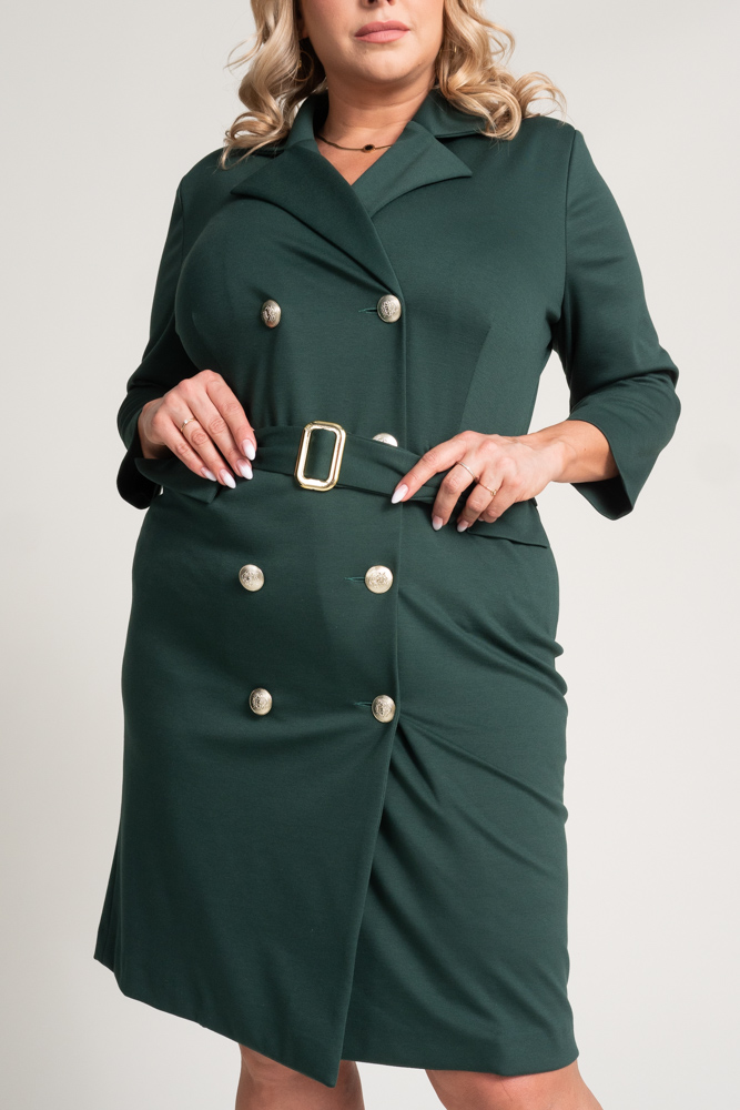 Bottle green GANTIA jacket dress