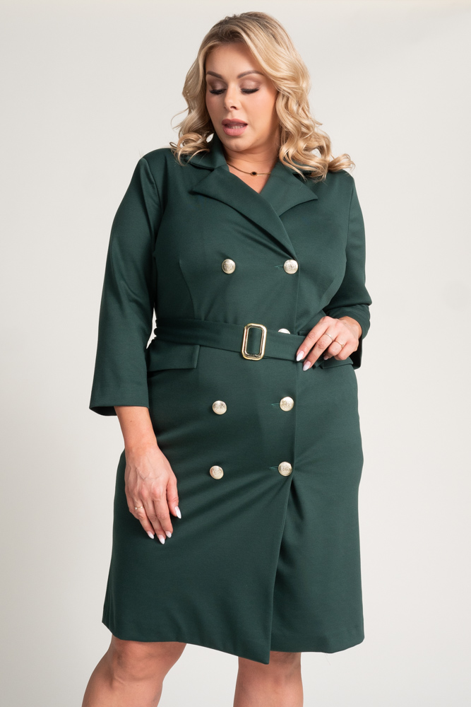 Bottle green GANTIA jacket dress