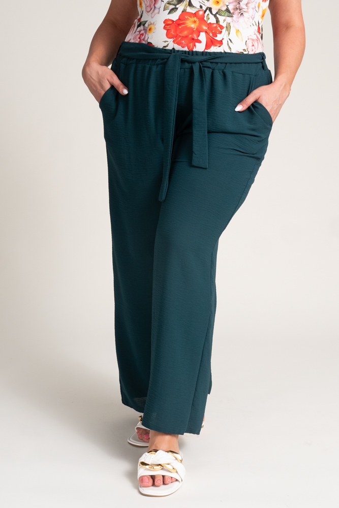 Bottle green WIDIO culotte pants