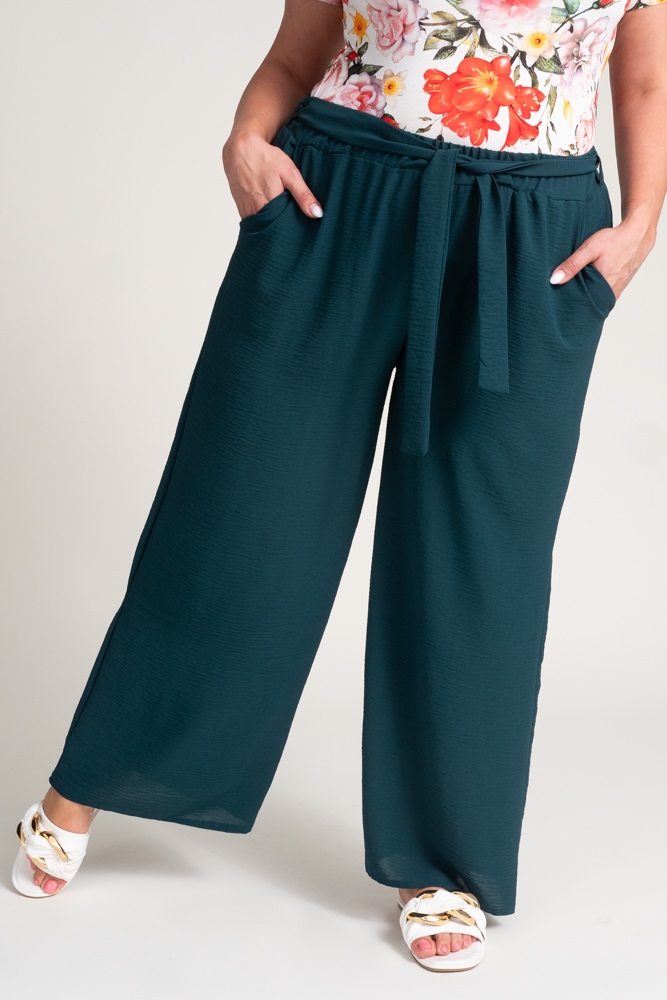 Bottle green WIDIO culotte pants