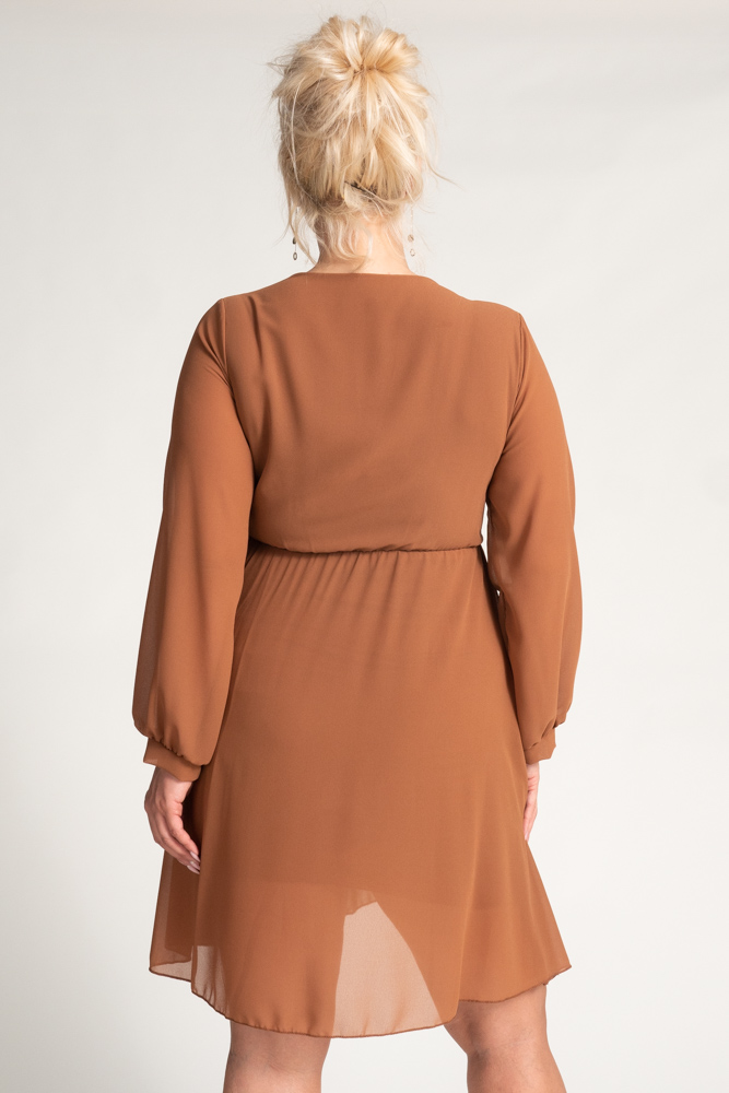 Camel Elegant Dress PERLA