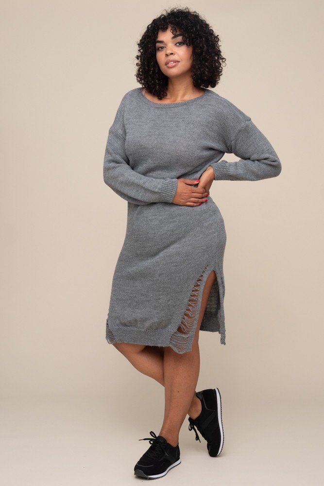 Dark Grey ABELO Sweater Dress