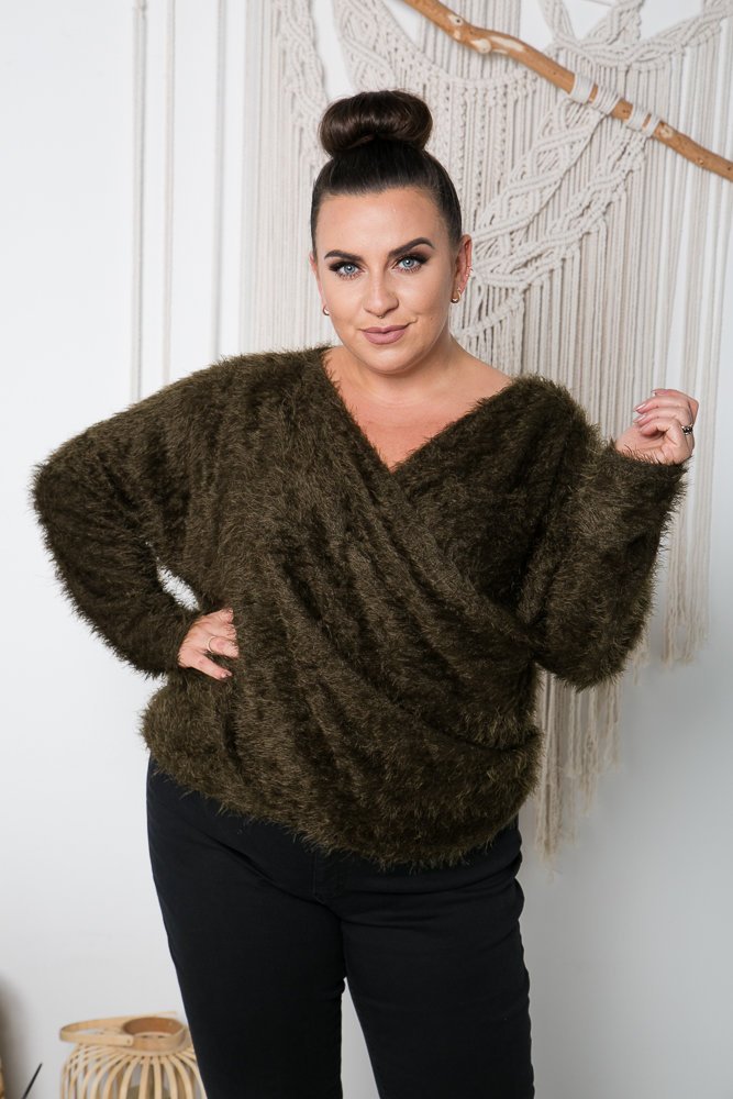 Green FABIOLA Plus Size Sweater