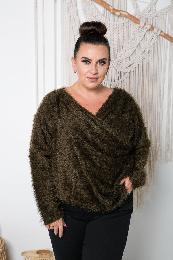 Green FABIOLA Plus Size Sweater