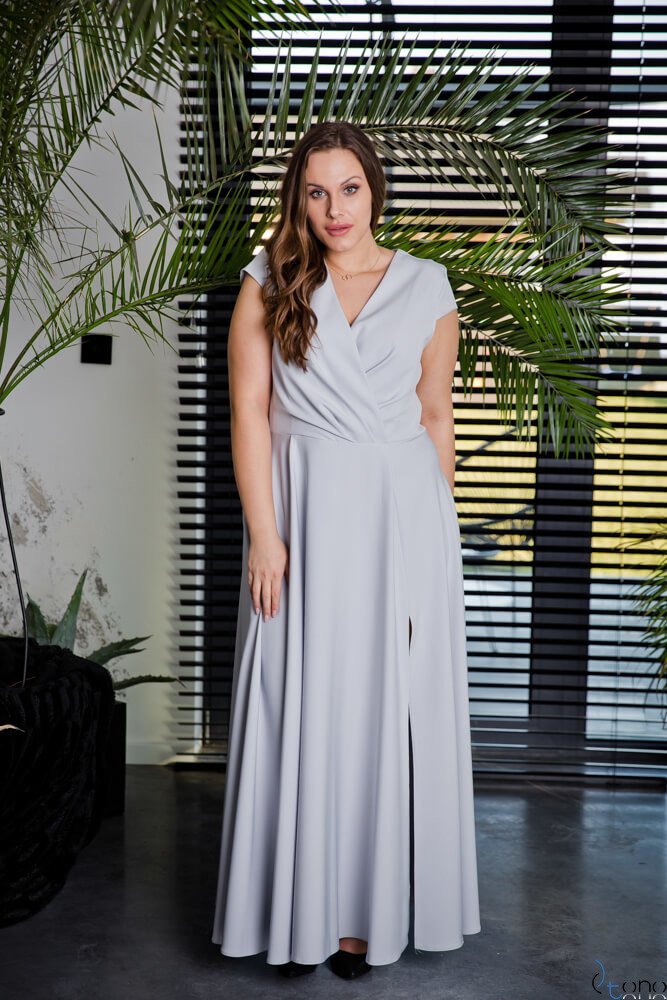 Grey LOREDANA Plus Size Dress