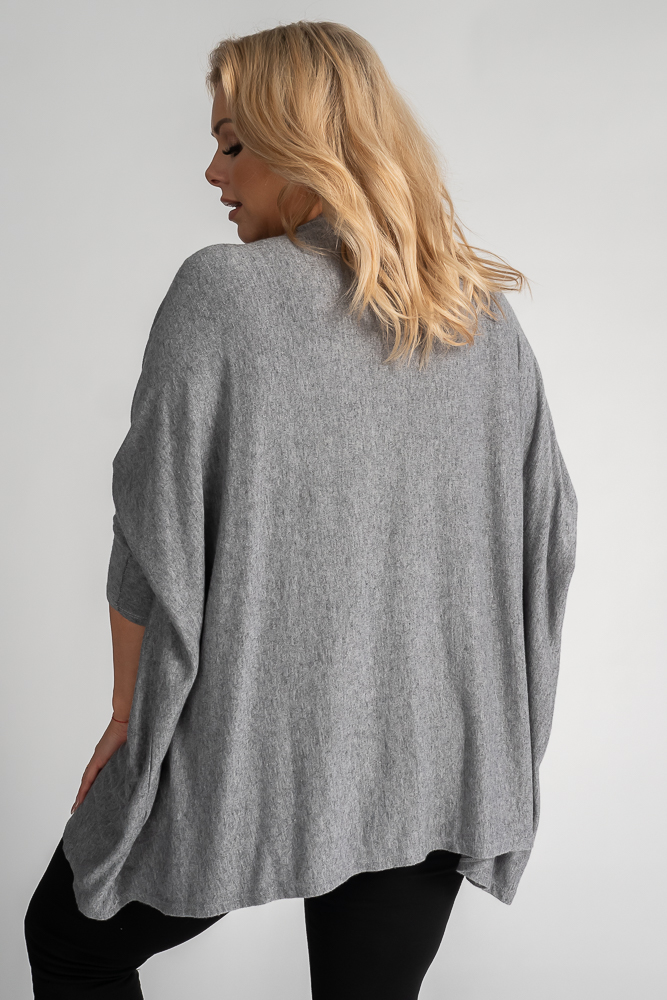 Grey Oversize Sweater NELVI