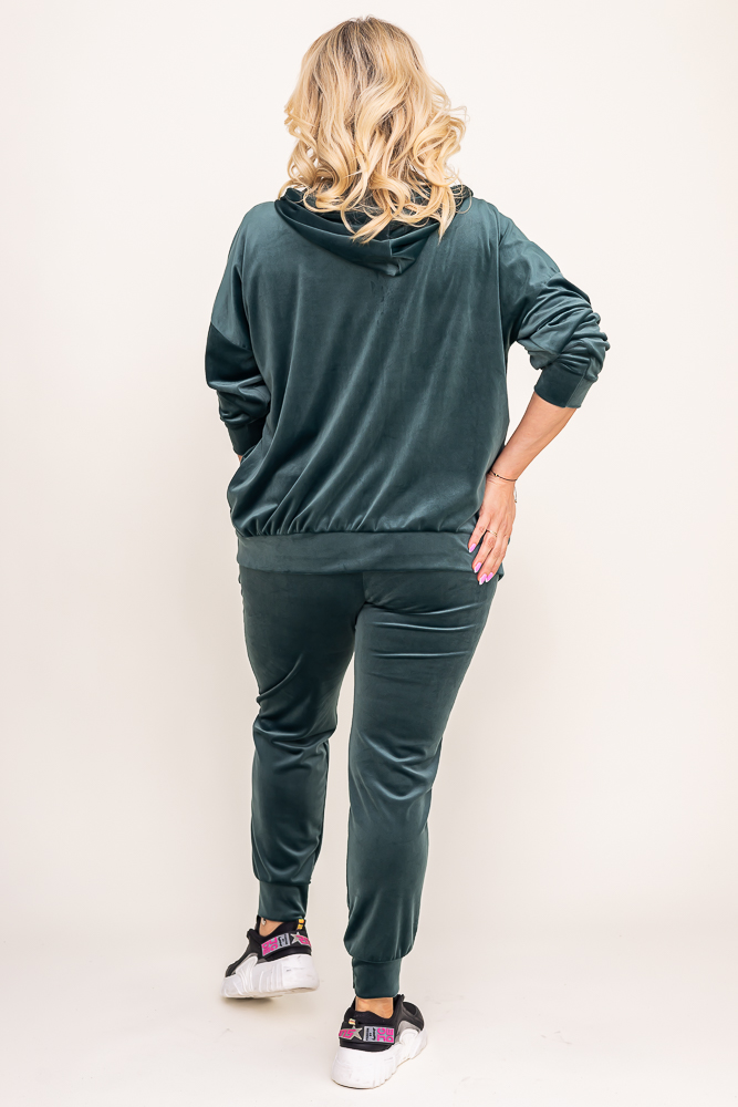 Grey Velour Tracksuit Set KARMENIO