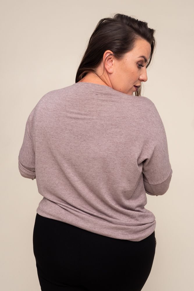 Grey and beige sweater GEMINI