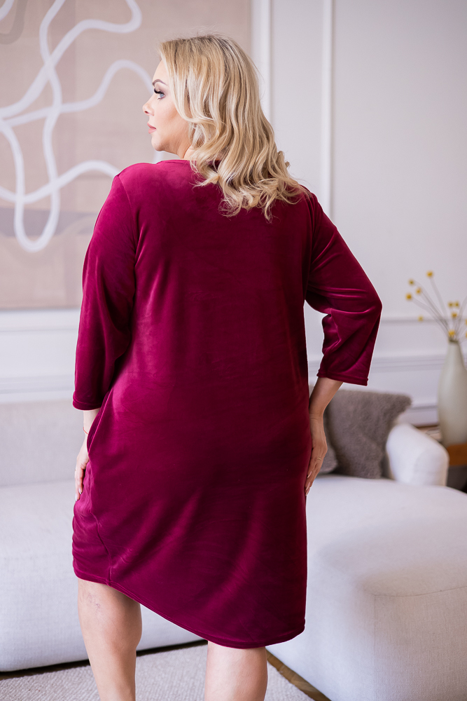 Maroon Velour Dress DEMY