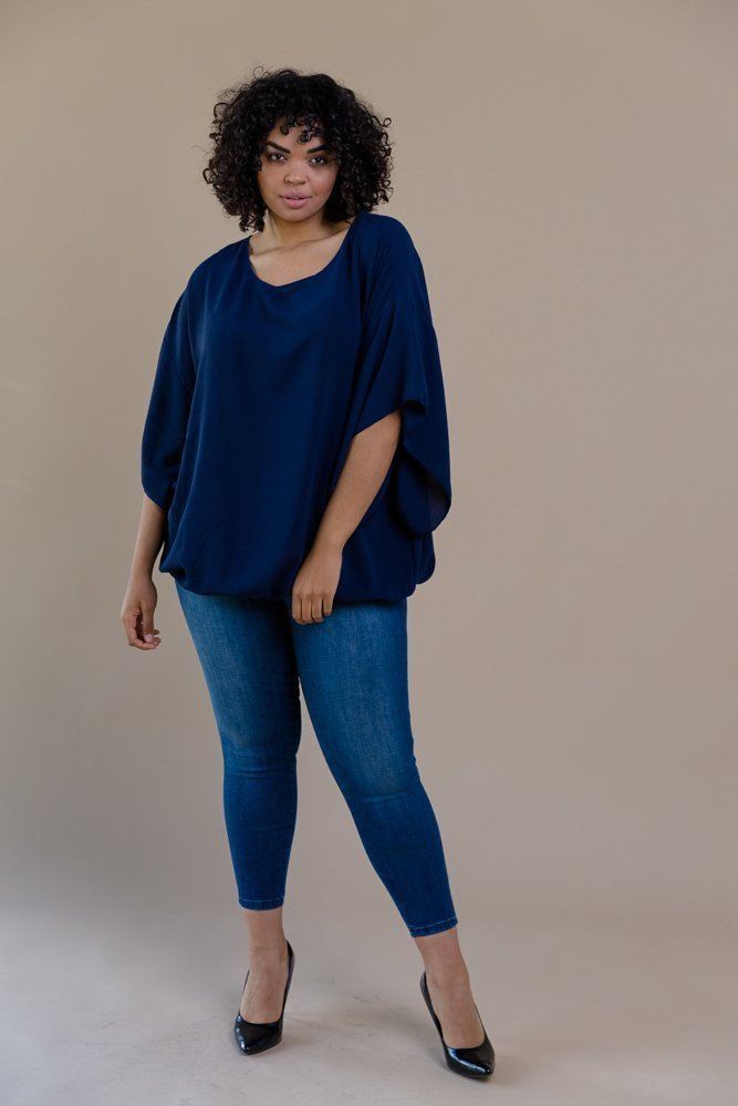 Navy blue ETERNAL blouse