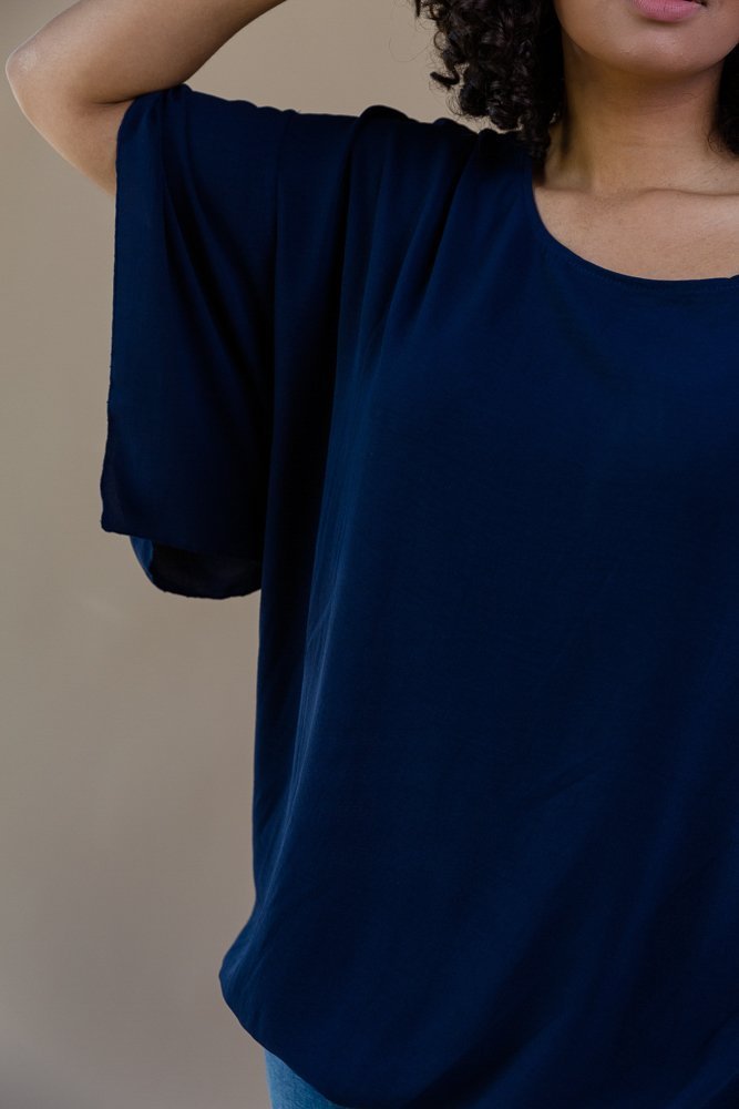 Navy blue ETERNAL blouse