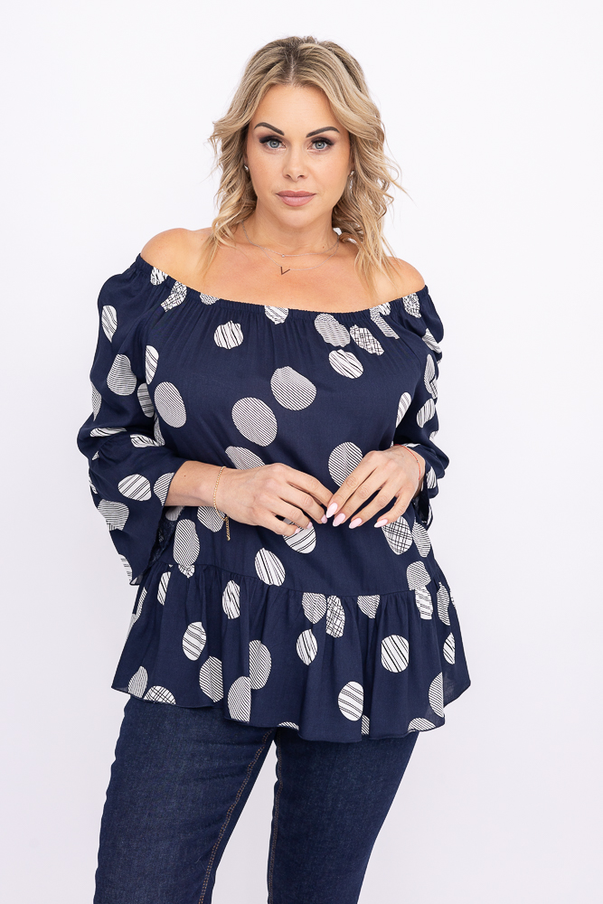 Navy blue LOREZIA blouse 