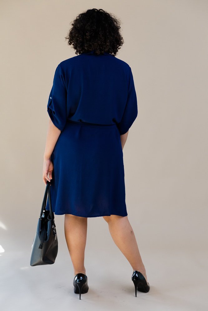 Navy blue POWER dress