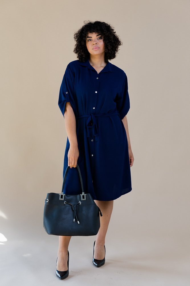 Navy blue POWER dress