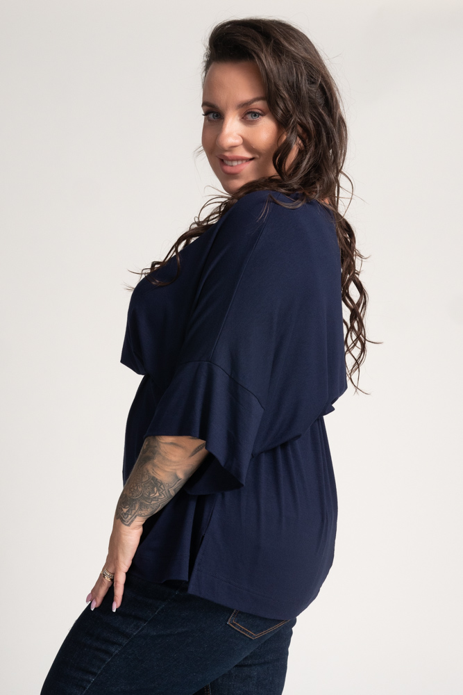 Navy blue VERTI blouse