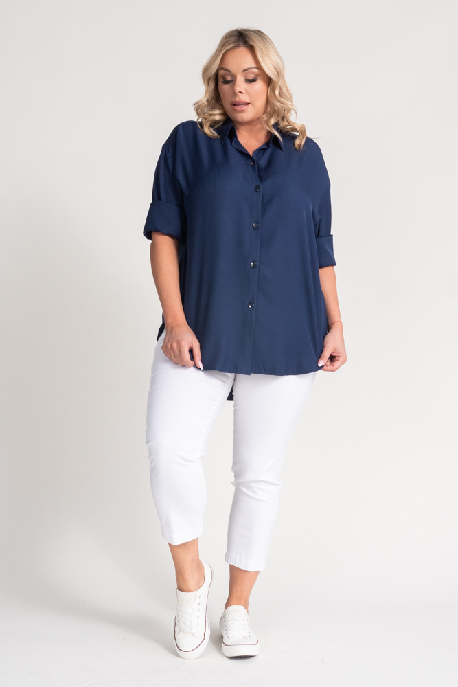 Navy blue oversize shirt DEMENO