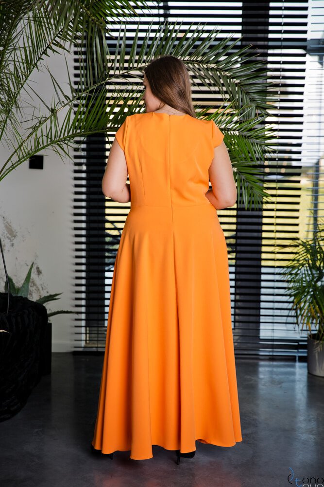 Orange LOREDANA Plus Size Dress