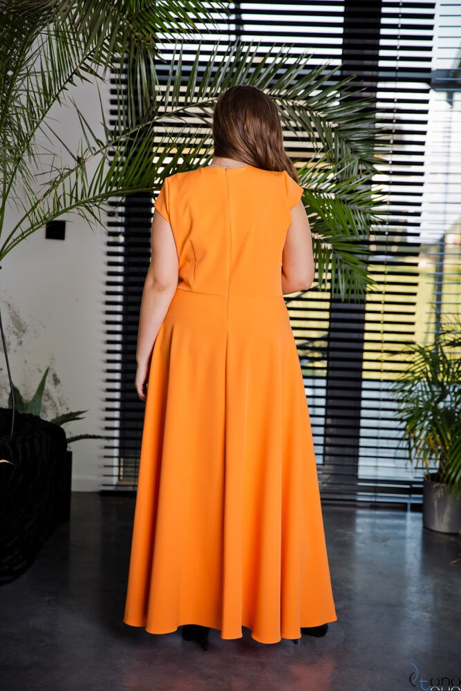 Orange LOREDANA Plus Size Dress