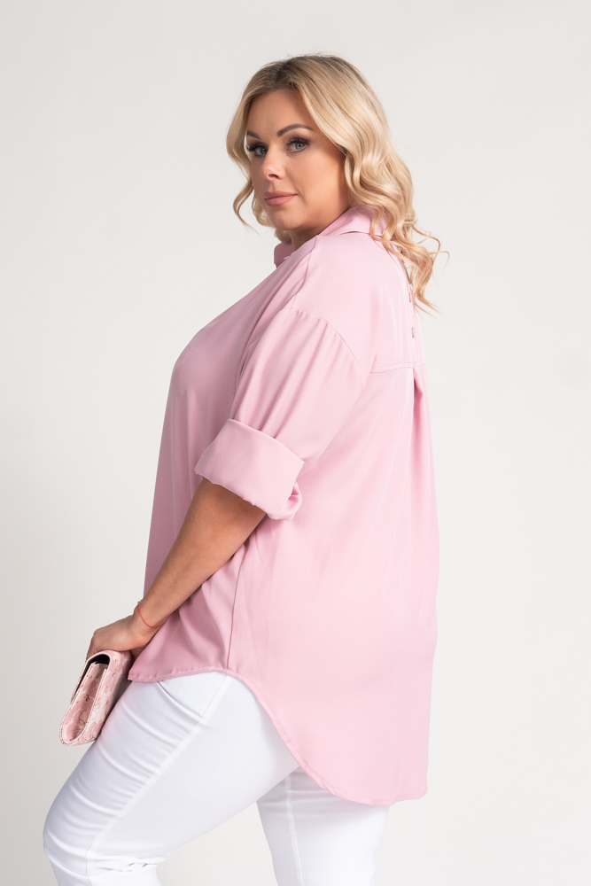 Powder pink oversize shirt DEMENO