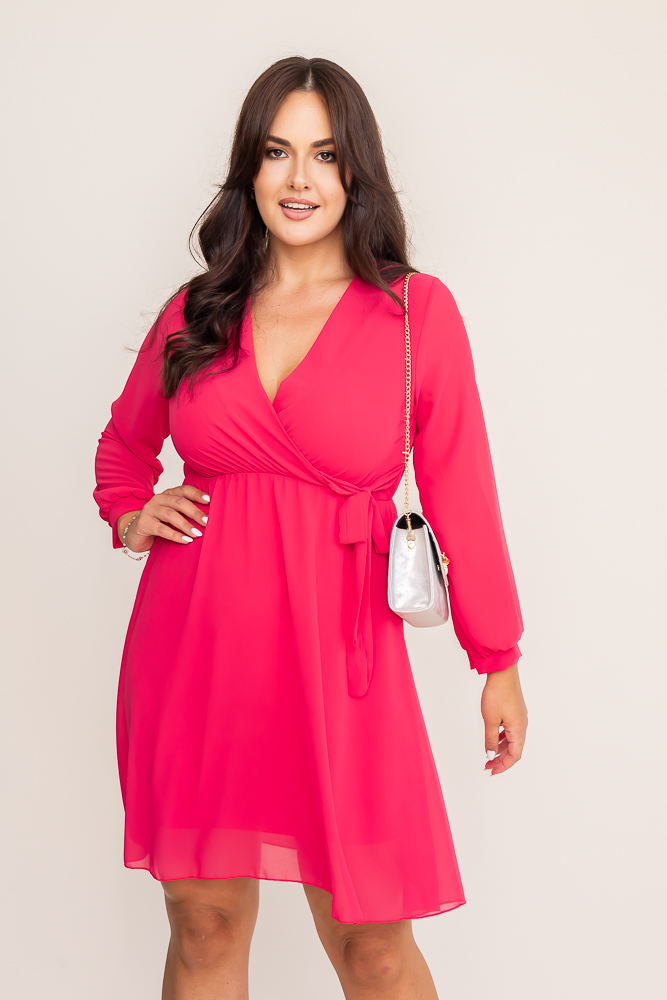 Raspberry Elegant Dress PERLA