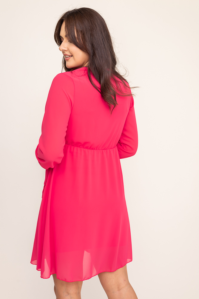 Raspberry Elegant Dress PERLA