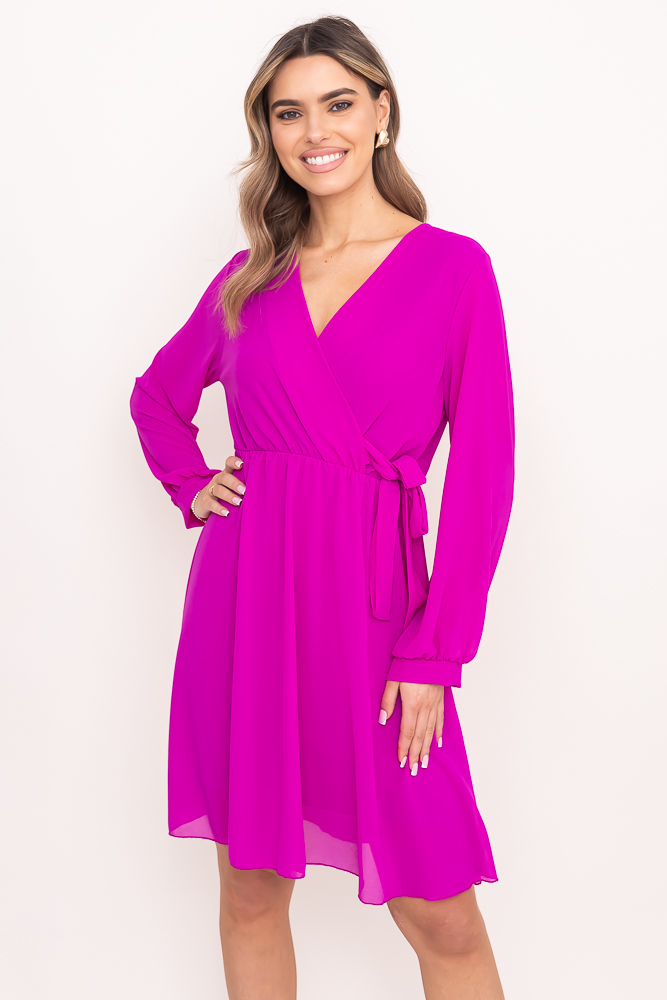 Raspberry Elegant Dress PERLA