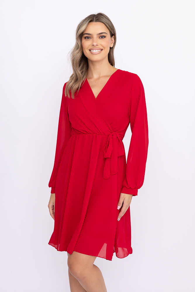 Raspberry Elegant Dress PERLA