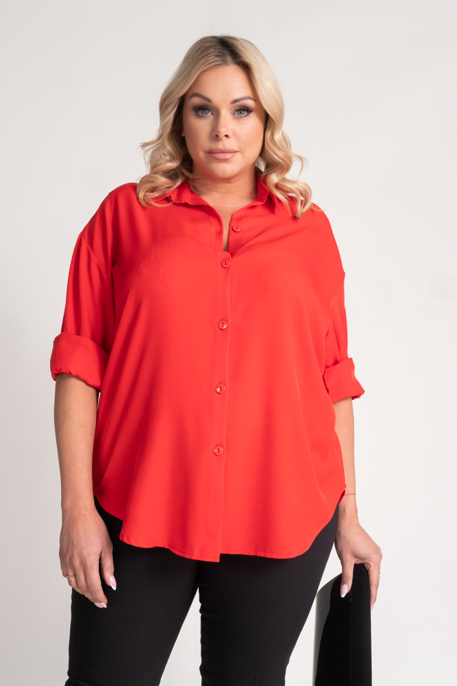 Red Oversize Shirt DEMENO