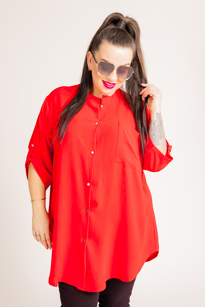 Red Shirt with collar LERIA