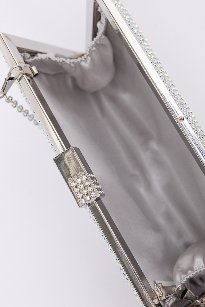 Silver DERXIO Evening Handbag