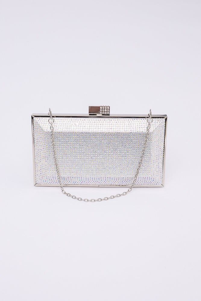 Silver DERXIO Evening Handbag