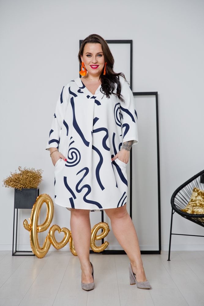 White ATTIMA Plus Size Tunic