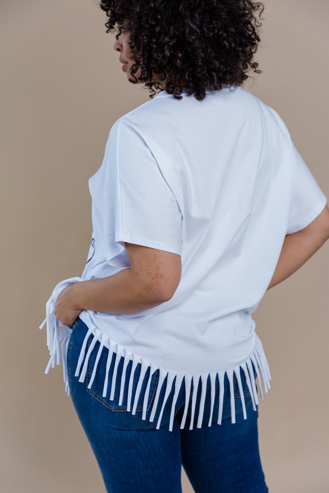 White COCKTAIL blouse