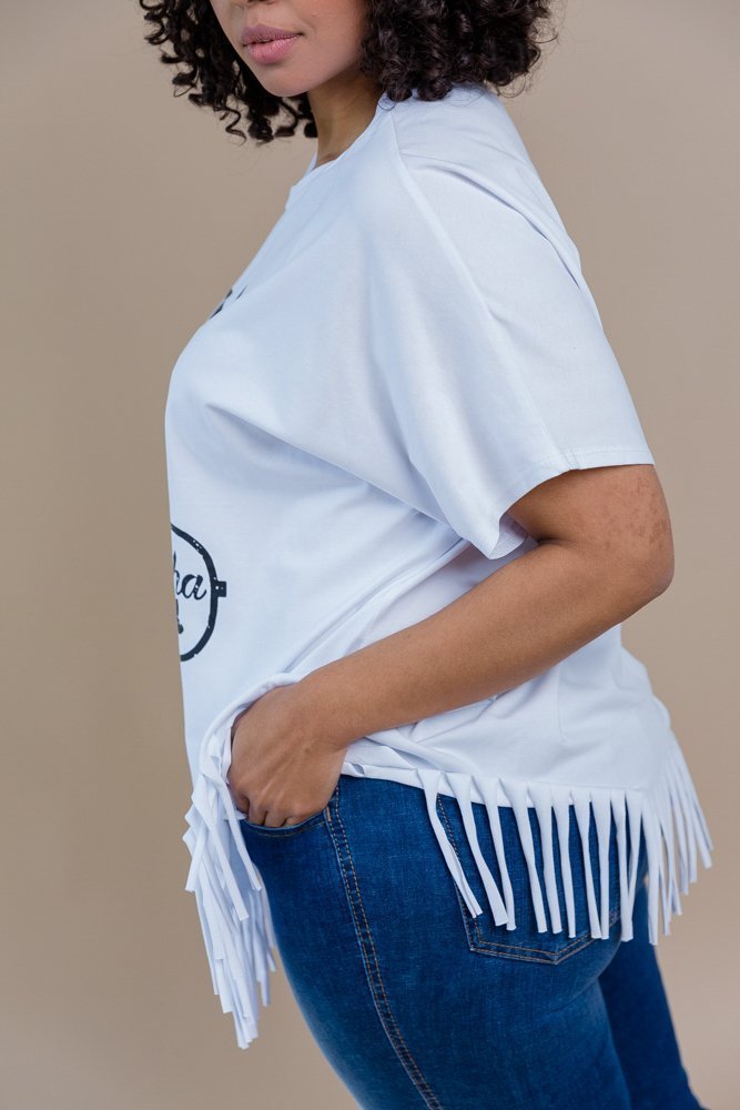 White COCKTAIL blouse