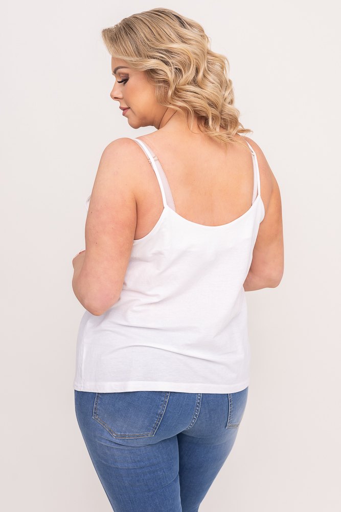 White DONIS Plus Size Top