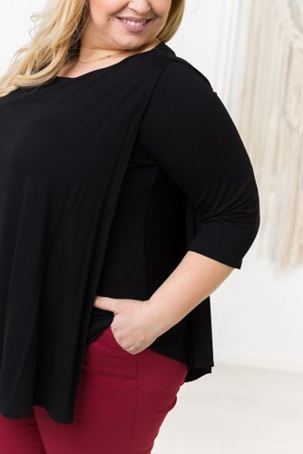  Black Blouse ORUNA Plus Size