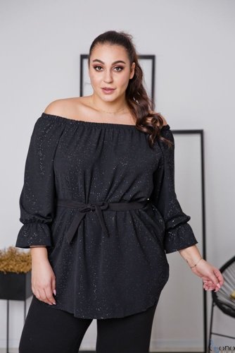  Black LAFER Plus Size Tunic