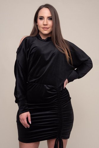  Black SABLA Velour Dress