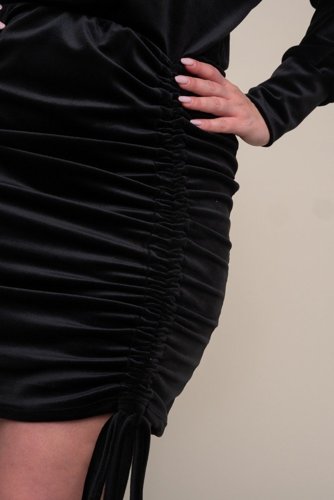  Black SABLA Velour Dress