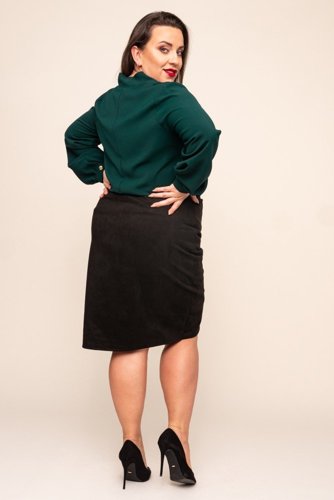  Black Skirt with Crease KABI