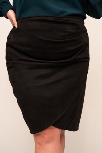  Black Skirt with Crease KABI