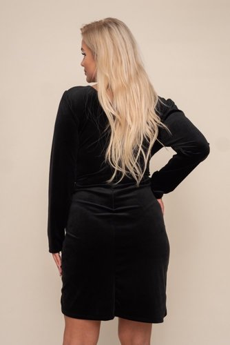  Black Velour Dress by SENSO