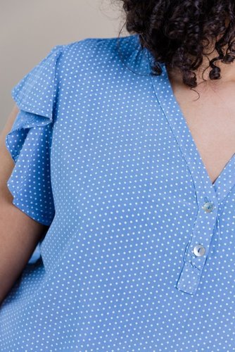  Blue CELLI Blouse